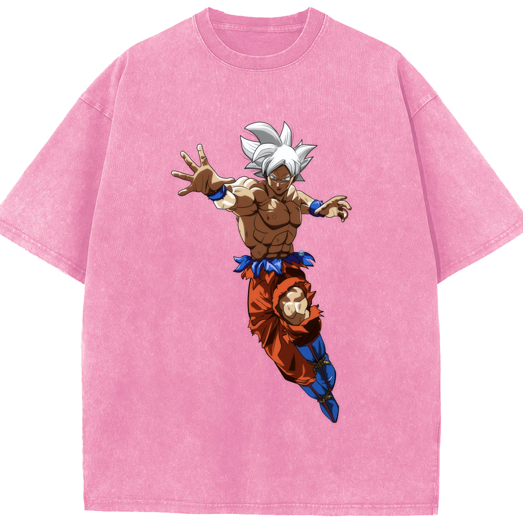 （画像用） ドラゴンボール 孫悟空（そん ごくう）Son Goku カカロット DRAGON BALL Kakarotto 綿100% ヴィンテージ風 半袖Tシャツ（フロントプリント）